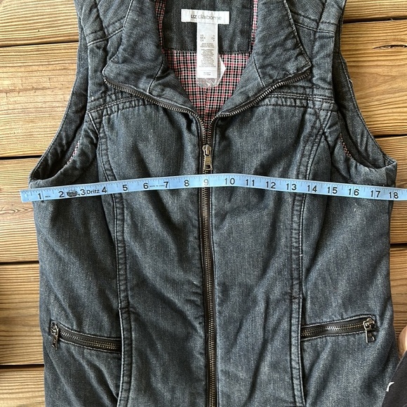 Liz Claiborne women’s jean lined vest size S - Picture 4 of 11